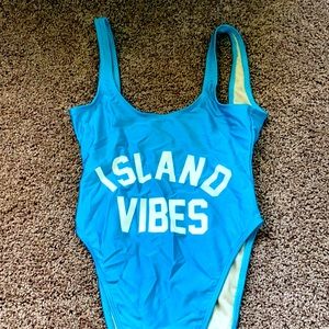 One piece bathing suit